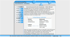 Desktop Screenshot of grundschulstoff.de