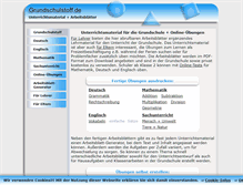 Tablet Screenshot of grundschulstoff.de